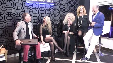 Cristina Inchaurrequi in black pantyhose and heels - 4 image