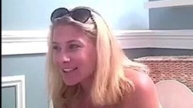 Blonde MILF Toilet Voyeur - 1 image