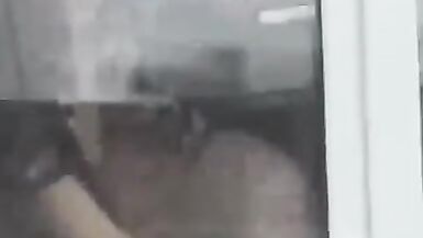 Filmed a naked neighbor as she washes the window - 4 image