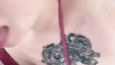 Teen pawg balls deep throatfuck in my new bikini - 5 image
