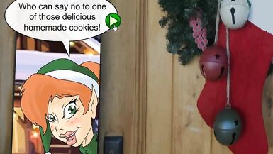 [xmas Hentai Game] Ep.8 Tinker Naughty Girl get her Butt Slapped by Mrs. Santa Gigantic Breast - 2 image
