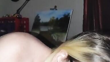 MILF Gets Fucked Doggystyle & Takes Big Cumshot - 2 image