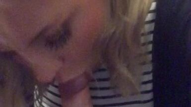 Blonde POV Blowjob - 1 image