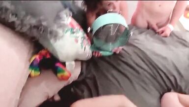 Swinger Milfs Sucking and Fucking in Interracial Group Sex - 3 image