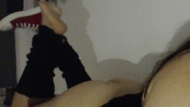 Mommy Plays with my Piss while Teasing her Stinky Feet (Size 9) - 1 image