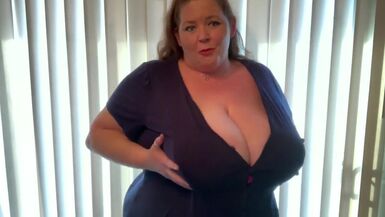 Milf play with her large boobs - 1 image