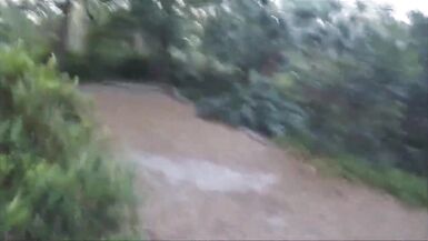 Horny mature sucks cock in park - 3 image