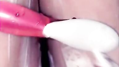 Wet & Creamy Kaleidoscope Shaves Legs and Pussy - 5 image