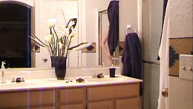 Spying on stepmom everywhere in house