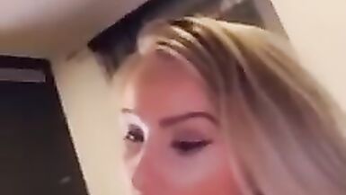 Snapchat Selfie suave mamada y chupar las bolas con un montón de cum en mi cara hermosa - 4 image
