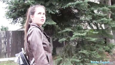 Public Agent Wet Russian Spreads Legs For Cash