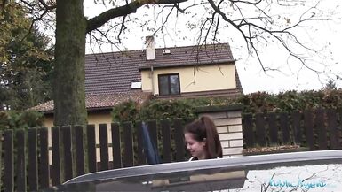Public Agent Wet Russian Spreads Legs For Cash - 5 image