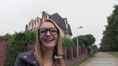 Public Agent Belle Claire has the best tits I've ever had