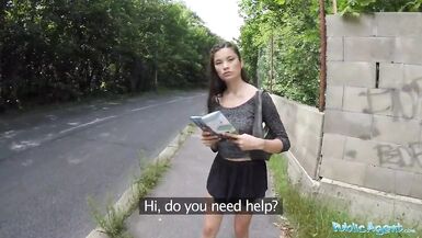 Public Agent Lost Tourist Fucked outside under a Bridge