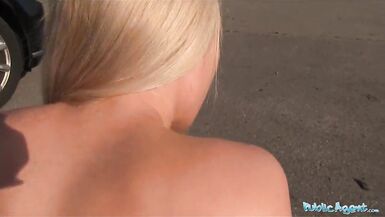 Public Agent Teen blonde Briana Bounce with real big boobs - 5 image