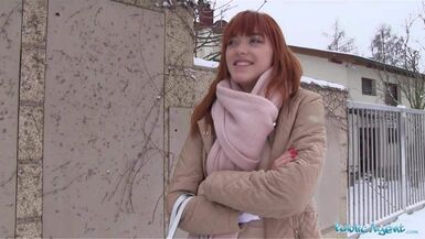 Public Agent German redhead Anny Aurora loves cock - 1 image