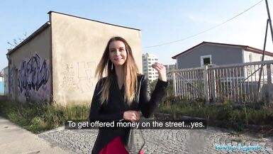 Public Agent She is pantyless and gets fucked hard