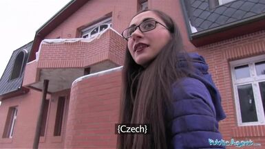 Public Agent Young Russian in Glasses Fucking a Big Cock - 1 image