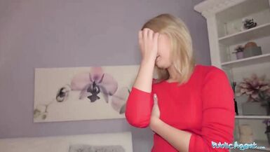 Public Agent Hot blonde gets a mouthful of cum - 8 image