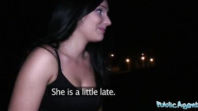 Public Agent Blue eyed slut fucked in public by a fat cock