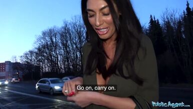 Public Agent Cheating big boobs Brit deepthroats thick cock