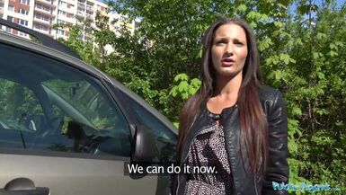 Public Agent Single white female fucks big cock - 1 image