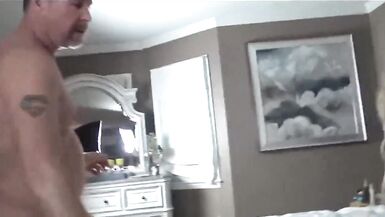 Swinger MILF Kayla Sucking and Fucking two Hard Cocks - 5 image