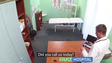 FakeHospital Busty sexy mature MILF helps the doctor relieve - 1 image