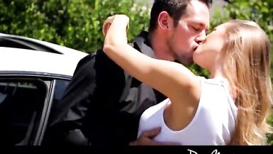 Busty wife gives husband a birthday fucking