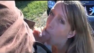 Schweizer Frau Anal im Freien