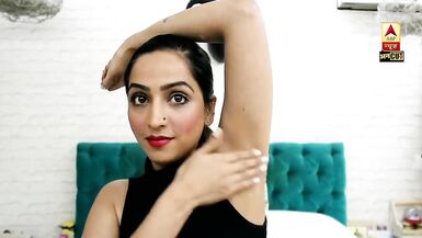 Indian News Anchor Underarms