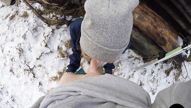 Ski Instructor Fucking his Cute Student after getting a Blowjob - POV Amateur Couple Lily&Jack - 3 image