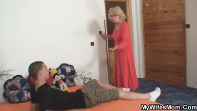 Cheating Sex with Blonde Mature Woman in Law