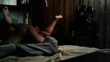 stepson fuck on his stepfather's wife when he at work & she in bed - 1 image