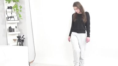 Hot Brunette Gets Personal Advice in Casting Session