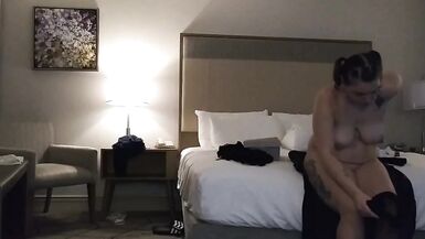 PAWG Wife getting Naked in the Hotel