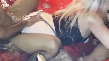 HUSBAND WATCH WIFE GET BBC GANGBANG IN HOT TUB AMATEUR INTERRACIAL REAL MILF HOTWIFE SHARING - 4 image