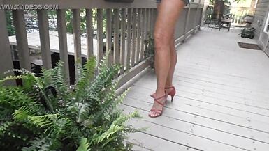 Hot fitness model with amazing sexy shiny muscular legs - 4 image