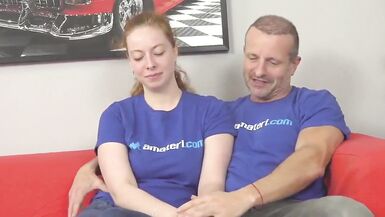 Horny Ginger Gets Fucked by a Pro