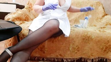 Nurse Satisfied herself at Work - 2 image