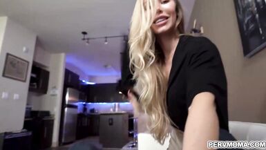 Lucky stud getting a deepthroat blowjob from his hot stepmom - 10 image