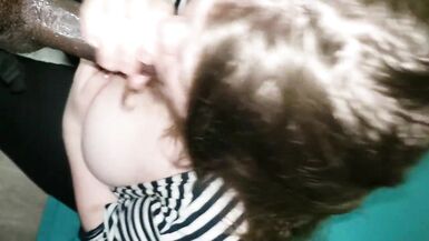 Suck me Till I Explode on Your Breast - Curvy College Teen With Huge Boobs Sucks BBC - 5 image