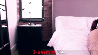 3-Way Porn - Georgous FFM Threesome With Milf and Inked Babe - 5 image