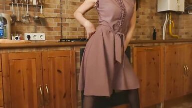 Asian Mature Mom Seduce Girl on Kitchen