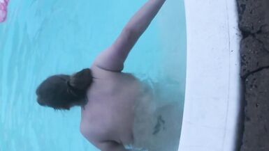 Hannah Horn and Auntie Panda Fuck the  Swimming Pool - 2 image