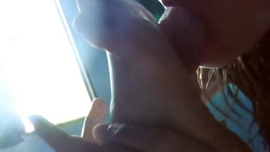 Cum on my Soles and let me lick them. Astrid Blum. - 5 image