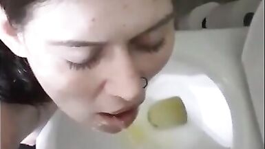 girlfriend is a human urinal compilation - 2 image
