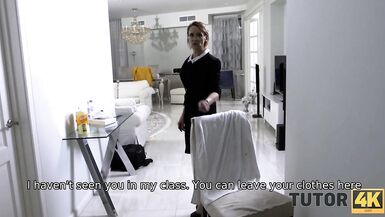 TUTOR4K. Poor guy returns debt by permitting fellow to fuck his mom - 2 image