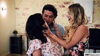 Virgin Have Sex With Schoolmate And His MILF Aunt - Kylie Rocket and Katie Morgan - 1 image