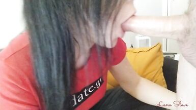 Blowjob and Facial is the best Present for Valentine's Day! Greek Amateur - 15 image
